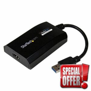 StarTech.com USB 3.0 to HDMI Adapter - DisplayLink Certified - 1080p (1920x1200) - USB Type-A to HDMI Display Adapter Converter for Monitor - External Video & Graphics Card - Windows/Mac (USB32HDPRO)