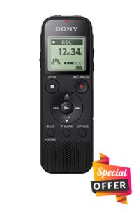 Sony ICD-PX470 Digital Wide-Stereo MP3 Voice Recorder with S-Microphone