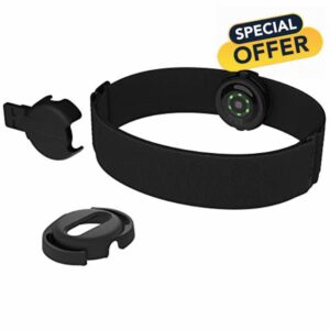 Polar OH1 + Waterproof Optical Heart Rate Sensor with Swimming Goggle Strap Clip and Armband – HR Monitor with Bluetooth