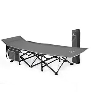 Portable Heavy Duty Sleeping Cot Durable Lightweight Outdoor Bed with Carry Bag