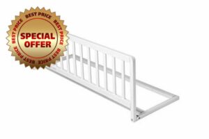 Safetots Extra Wide Bed Guard Wooden White