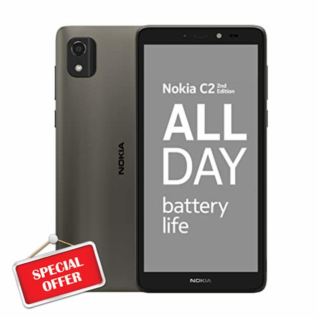 Nokia C2 2nd Edition 5.7” Smartphone with all-day battery life