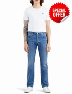 Levi's Men's 501 Original Fit Jeans Bulldog Indigo Mask (Blue) 34 3