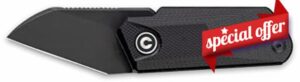 Civivi Ki-V Slip-Joint C2108B Knife 9Cr18MoV Stainless Steel and Black G10 Pocket Knives