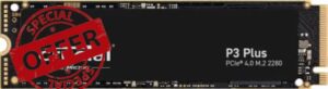 Crucial P3 Plus 1TB M.2 PCIe Gen4 NVMe Internal SSD - Up to 5000MB/s - CT1000P3PSSD8 (Acronis Edition)