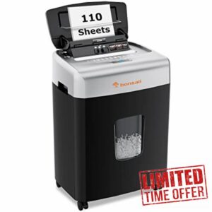 Bonsaii 110-Sheet Auto Feed Paper Shredder for Office