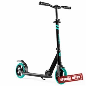 LaScoota Foldable Adult Scooter - Also Great as a Scooter for Kids Ages 8-12 & Teenagers 11-15 - Big 200mm Wheels - Kick Scooters With Shock Absorption - Great Gift - Up to 105kg