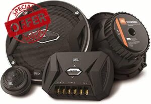 JBL Car GTO 609C 6.5 Inch 2-Way Component Speaker System Including x2 Midrange Speakers and x2 Tweeters - Black