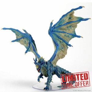WizKids D&D Icons of The Realms: Blauer Drache für Erwachsene Figur | DnD Miniature