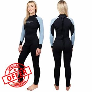 ArcticDry Xtreme Thermal Womens Wetsuit — 3mm Neoprene Wetsuit Women | Full Length Ladies Wetsuit | Wet Suits for Women | Neoprene Full Body Swimsuit for Wild Swimming