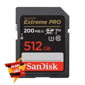 SanDisk 512GB Extreme PRO SDXC card + RescuePRO Deluxe