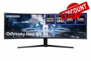 Samsung Odyssey Neo AG95 LS49AG950NUXXU 1000R D QHD Curved Gaming monitor with HDMI 2.1-240Hz
