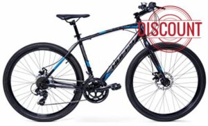 Huffy Carom Mens 27.5 Hybrid Hardtail Gravel Bike 14-Speed Disc Brakes Medium