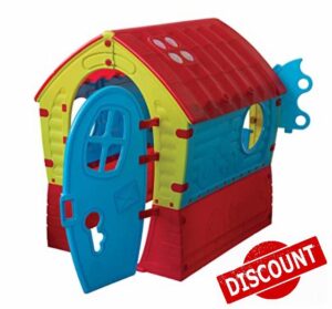 Palplay M680 Dream Playhouse | UV Resistant | Indoor and Outdoor | Garden Toys | Sunroof Windows & Peep Holes | Ideal for Kids Ages 2+