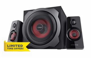 Trust Gaming GXT 38 Tytan 2.1 PC Speakers with Wooden Subwoofer