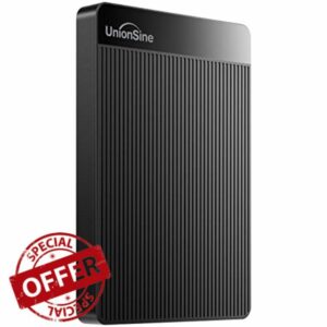 UnionSine External Hard Drive 1TB Ultra Slim Portable Hard Drive USB 3.0 HDD Storage Compatible for PC