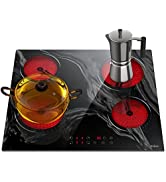 Plug in Induction Hob, Hobsir 2 Zone Electric Hob 30cm, Double Induction Hob with Stainless Steel...