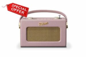 Rev-Uno Retro DAB+/FM Portable Radio with Bluetooth - Dusky Pink