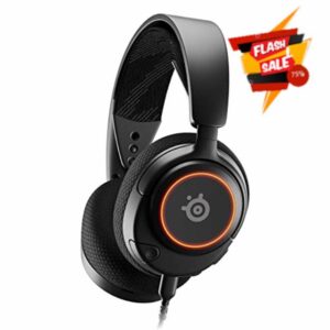 SteelSeries Arctis Nova 3 Multi-System Gaming Headset — Hi-Fi Drivers — 360° Spatial Audio — RGB Lights — AirWeave Memory Foam Earcups — Super Lightweight — ClearCast Gen 2 Mic — PC
