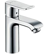 hansgrohe Vernis Shape Basin Mixer Tap 100 with pop-up waste set, matt black, 71561670