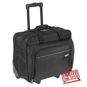 Targus Executive Premium Roller Bag Designed for Business Professional Travel and Commuter Briefcase fit up to 15.6-Inch
