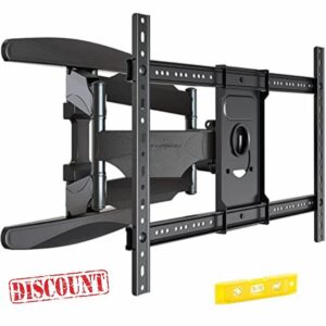 Invision Ultra Strong TV Wall Bracket Mount Double Arm Tilt & Swivel for 37-75 Inch (94-190.5cm) LED LCD OLED Plasma & Curved Screens - Up to VESA 600mm(w) x 400mm(h) - Max Load 50kg (HDTV-DXL)