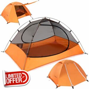 Clostnature Lightweight Backpacking Tent - 3 Season Ultralight Waterproof Camping Tent