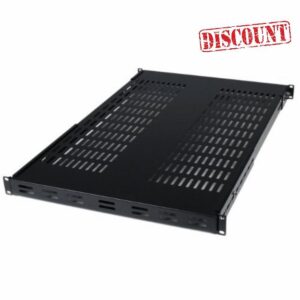 StarTech.com 1U Adjustable Vented Server Rack Mount Shelf - 175lbs - 19.5 to 38in Adjustable Mounting Depth Universal Tray for 19" AV/ Network Equipment Rack - 27.5in Deep (ADJSHELF)