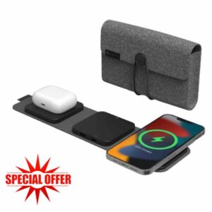 ZAGG mophie Snap+ Wireless Charger with UK/Ireland Adapter