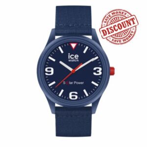 Ice-Watch - ICE solar power - Men's wristwatch with Tide ocean strap (Medium)