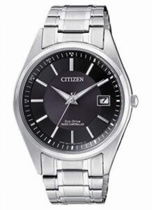 Citizen Men's Analogue Solar Powered Watch with Stainless Steel Strap AS2050-87E