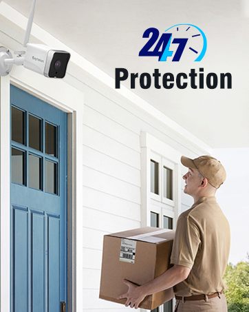 Septekon Security Camera Outdoor CCTV Camera Wireless, 1080P Dual Antenna WiFi Home Surveillance ...