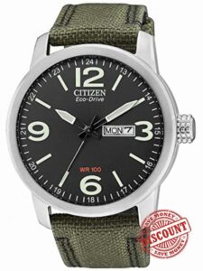 Citizen Men's Analogue Eco-Drive Watch with Nylon Strap BM8470-11EE