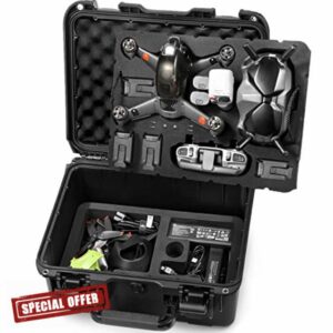 LEKUFEE Waterproof Hard Case Compatible with DJI FPV Drone Combo and More DJI FPV Drone Accessories(Case Only)(NOT for DJI AVATA)