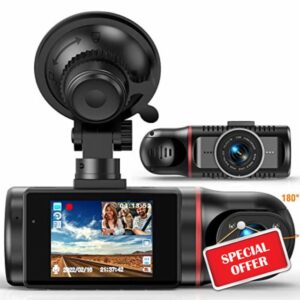 Dual Dash Cam Front and Inside 1080P FHD Dash Camera for Cars