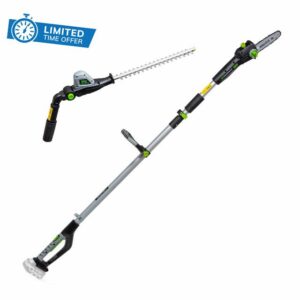 Murray IQ18PSH 18V Li-Ion Cordless 20cm Pole Saw & 41cm Hedge Trimmer 2-in-1