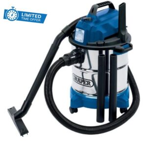 Draper 13785 Wet & Dry Vacuum Cleaner with Stainless Steel Tank