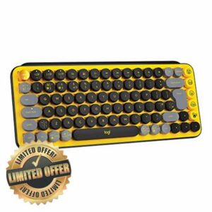 Logitech POP Keys Mechanical Wireless Keyboard with Customisable Emoji Keys