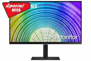 Samsung S27A600UUU - S60UA Series - LED monitor - 27" - 2560 x 1440 QHD @ 75 Hz - IPS - 300 cd/m² - 1000:1 - HDR10-5 ms - HDMI