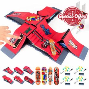 KETIEE Finger Skateboard Ramps Sets