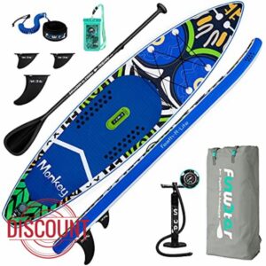 FunWater SUP Inflatable Stand Up Paddle Board 11'6"/11'/10'5" Ultra-Light with Inflatable Board