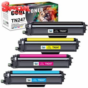 Cool Toner Compatible TN-243CMYK Toner Value Pack for Brother TN247 TN-247 TN243 DCP-L3550CDW DCP-L3510CDW HL-L3210CW MFC-L3770CDW HL-L3230CDW MFC-L3750CDW MFC-L3730CDN (Black Cyan Yellow Magenta)
