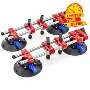 2PCS 6 inch Seamless Seam Setter With Vacuum Suction Cups For Seam Joining Leveling