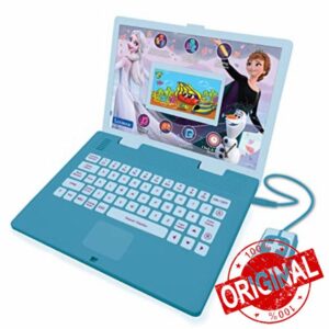 Lexibook Frozen Educational and Bilingual Laptop French/English - Toy for Child Kid (Boys & Girls) 130 Activities