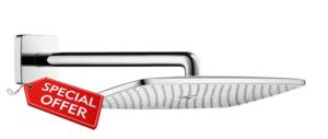 hansgrohe Raindance E 360 Air overhead shower with 390 mm shower arm