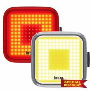 Knog Unisex_Adult Blinder Twinpack Square Front and Rear Light Kit