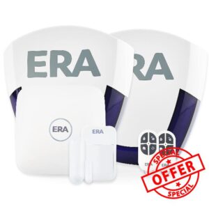 7 piece Home Security Systems by ERA Protect - Next Generation Smart Wireless Alarm System for Home Security - Google & Alexa Compatible - Smartphone Control - Easy Install (Deter Plus)