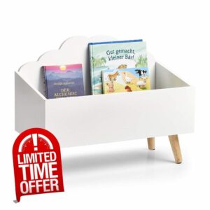 Zeller Cloud 13503 Children's Storage Chest MDF White Approx. 58 x 28 x 45 cm