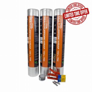 SuperFOIL The Shed Insulation Kit - Bubble Foil Insulation Kit with Tools (Coverage 21sqm)