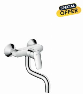hansgrohe Logis kitchen tap with 180° swivel spout